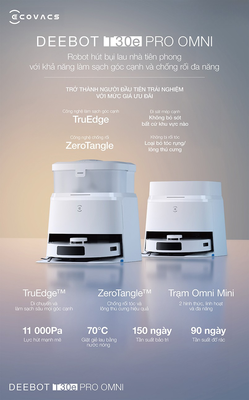 Ecovacs Deebot T30e Pro Omni
